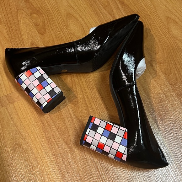 NWOT SHEIN Colourful Blocked Heel Pump (US 7) - Picture 12 of 13